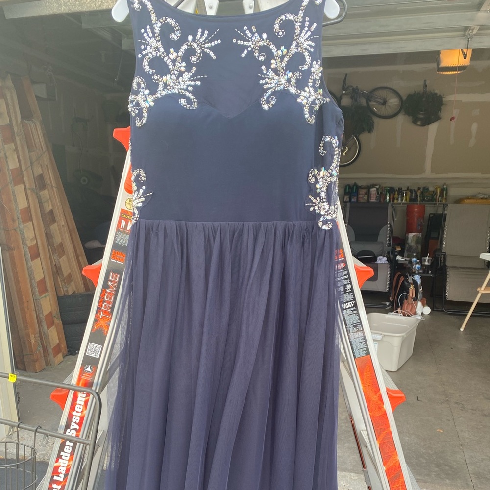 Navy blue prom dress